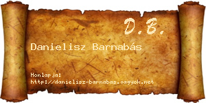 Danielisz Barnabás névjegykártya